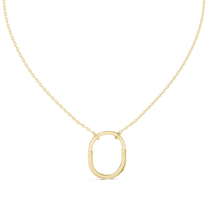 14K Yellow Gold Round Lab-Grown Diamond Pendant for Women | Office Wear | Pure Carat