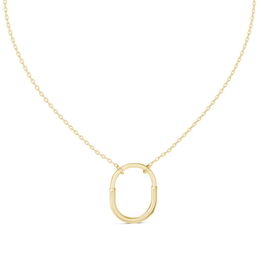 14K Yellow Gold Round Lab-Grown Diamond Pendant for Women | Office Wear | Pure Carat