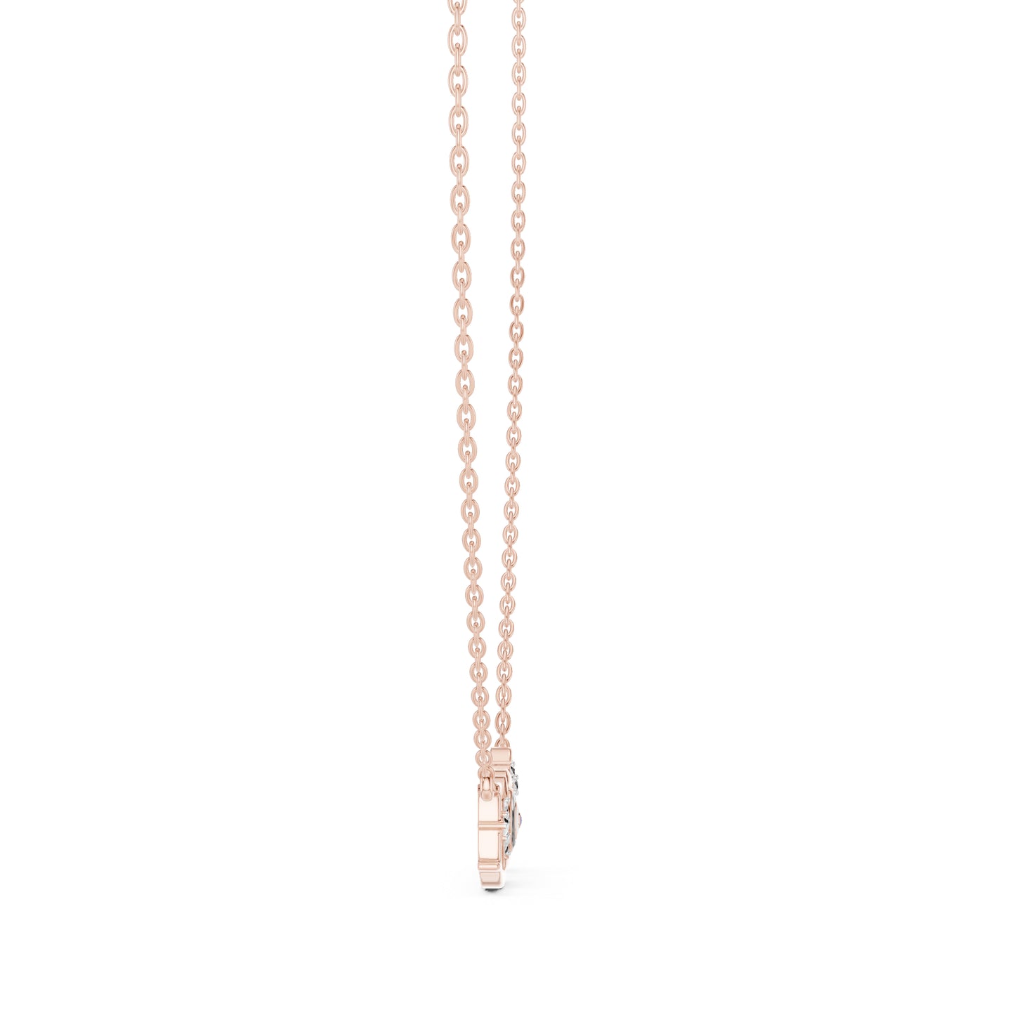 18K Yellow Gold Round Lab-Grown Diamond Pendant for Women | Wedding Wear | Pure Carat