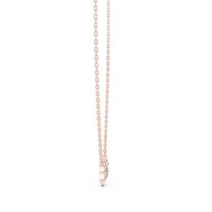 18K Yellow Gold Round Lab-Grown Diamond Pendant for Women | Wedding Wear | Pure Carat