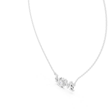18K Yellow Gold Round Lab-Grown Diamond Pendant for Women | Wedding Wear | Pure Carat