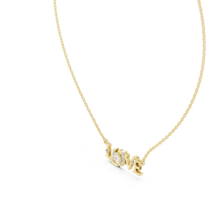 18K Yellow Gold Round Lab-Grown Diamond Pendant for Women | Wedding Wear | Pure Carat