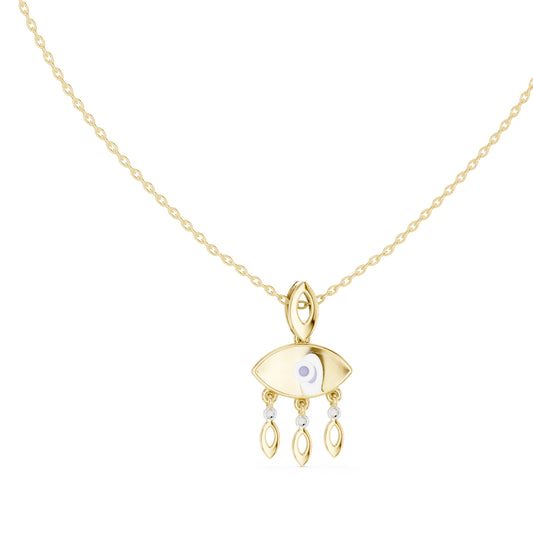 18K Rose Gold Round Lab-Grown Diamond Pendant for Women | Bridal Wear | Pure Carat