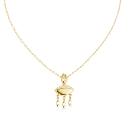 18K Rose Gold Round Lab-Grown Diamond Pendant for Women | Bridal Wear | Pure Carat