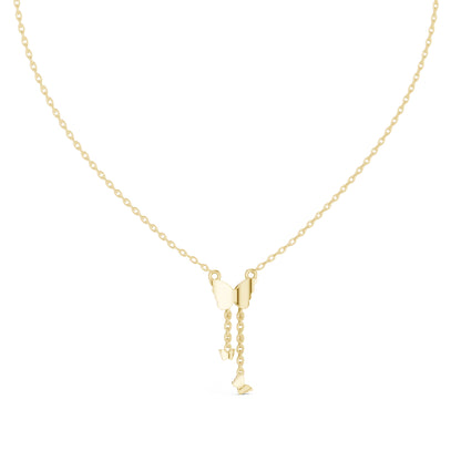 14K Yellow Gold Round Lab-Grown Diamond Pendant for Women | Engagement | Pure Carat