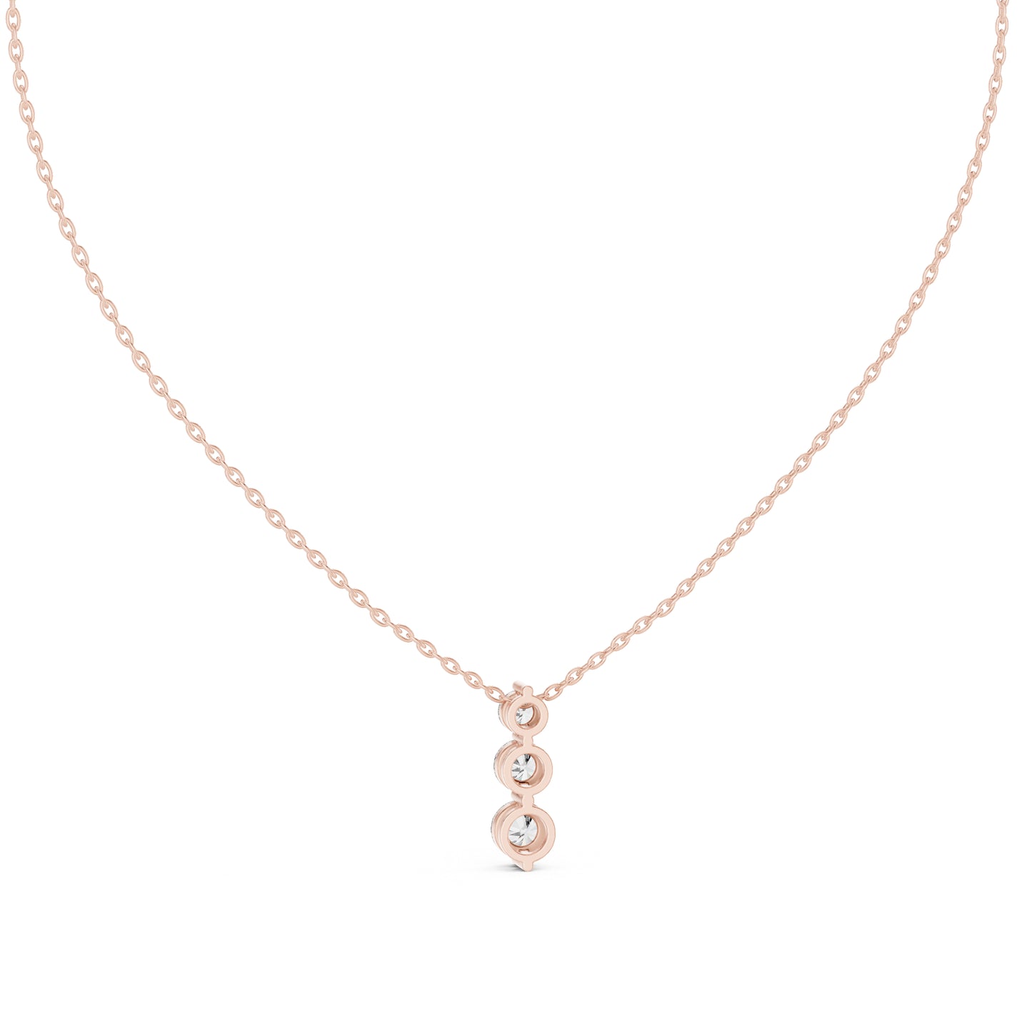 14K White Gold Round Lab-Grown Diamond Pendant for Women | Party Wear | Pure Carat