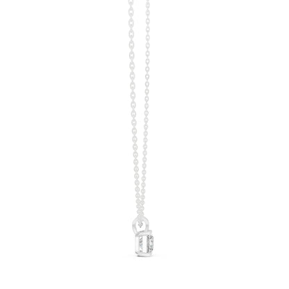 14K White Gold Princess Lab-Grown Diamond Pendant for Women | Office Wear | Pure Carat
