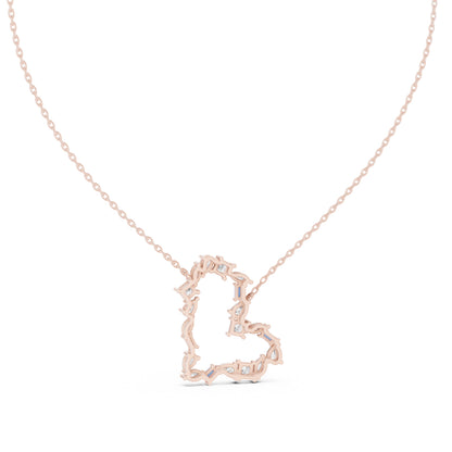 14K Yellow Gold Pear Bug Marquise Princess Lab-Grown Diamond Pendant for Women | Engagement | Pure Carat