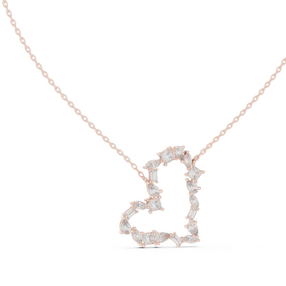 14K Yellow Gold Pear Bug Marquise Princess Lab-Grown Diamond Pendant for Women | Engagement | Pure Carat