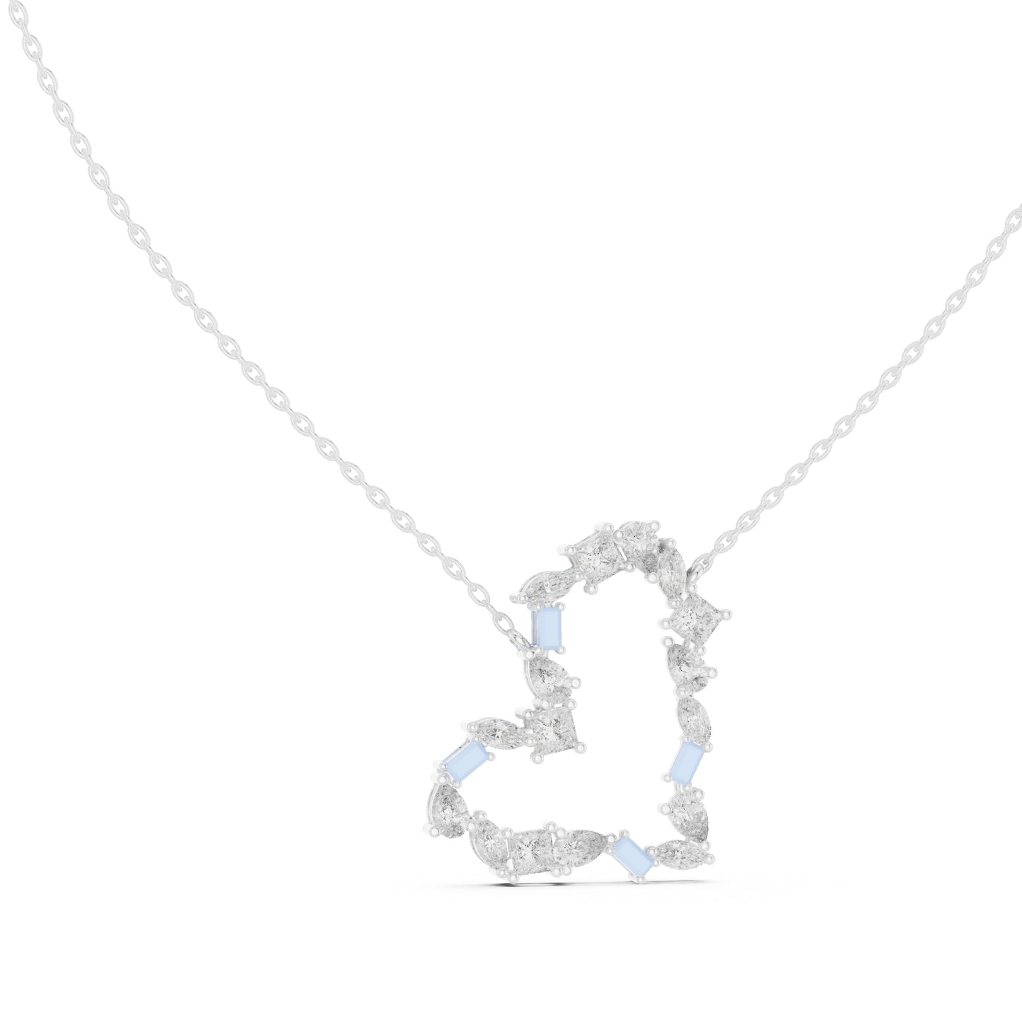 14K Yellow Gold Pear Bug Marquise Princess Lab-Grown Diamond Pendant for Women | Engagement | Pure Carat