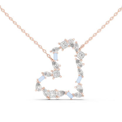 14K Yellow Gold Pear Bug Marquise Princess Lab-Grown Diamond Pendant for Women | Engagement | Pure Carat