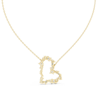 14K Yellow Gold Pear Bug Marquise Princess Lab-Grown Diamond Pendant for Women | Engagement | Pure Carat