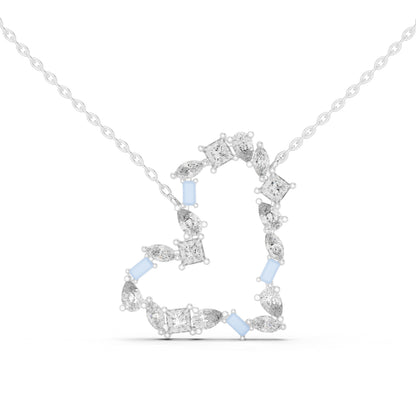 14K Yellow Gold Pear Bug Marquise Princess Lab-Grown Diamond Pendant for Women | Engagement | Pure Carat