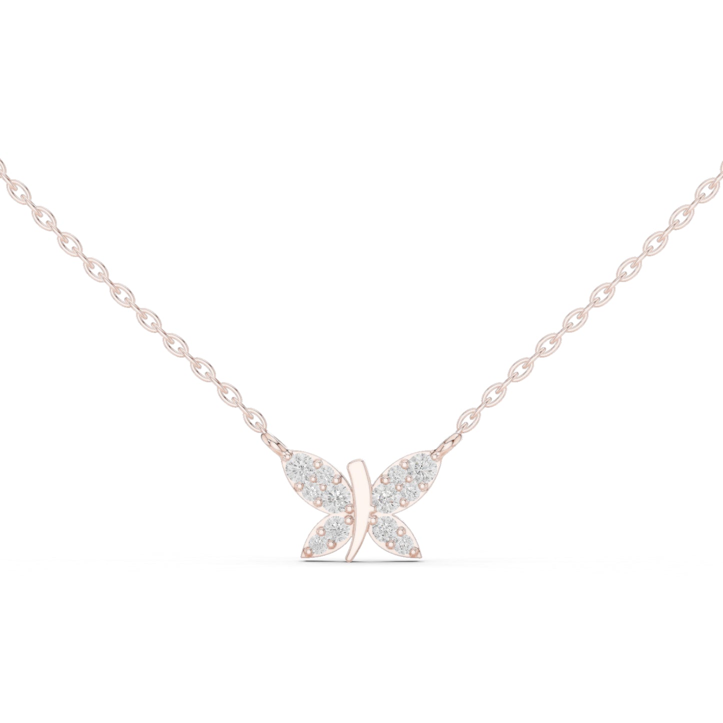 14K Rose Gold Round Lab-Grown Diamond Pendant for Women | Party Wear | Pure Carat