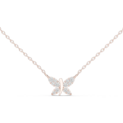 14K Rose Gold Round Lab-Grown Diamond Pendant for Women | Party Wear | Pure Carat
