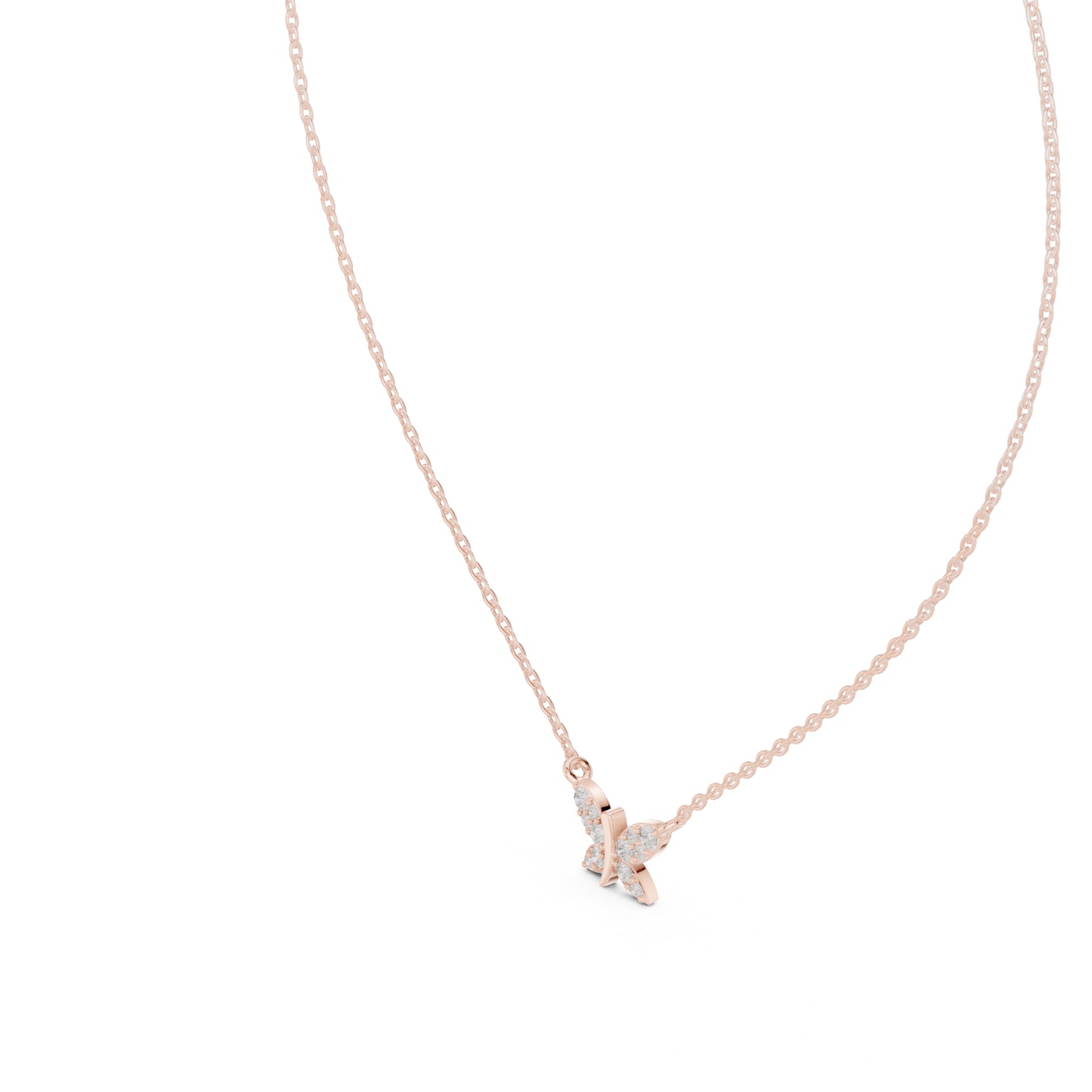 14K Rose Gold Round Lab-Grown Diamond Pendant for Women | Party Wear | Pure Carat