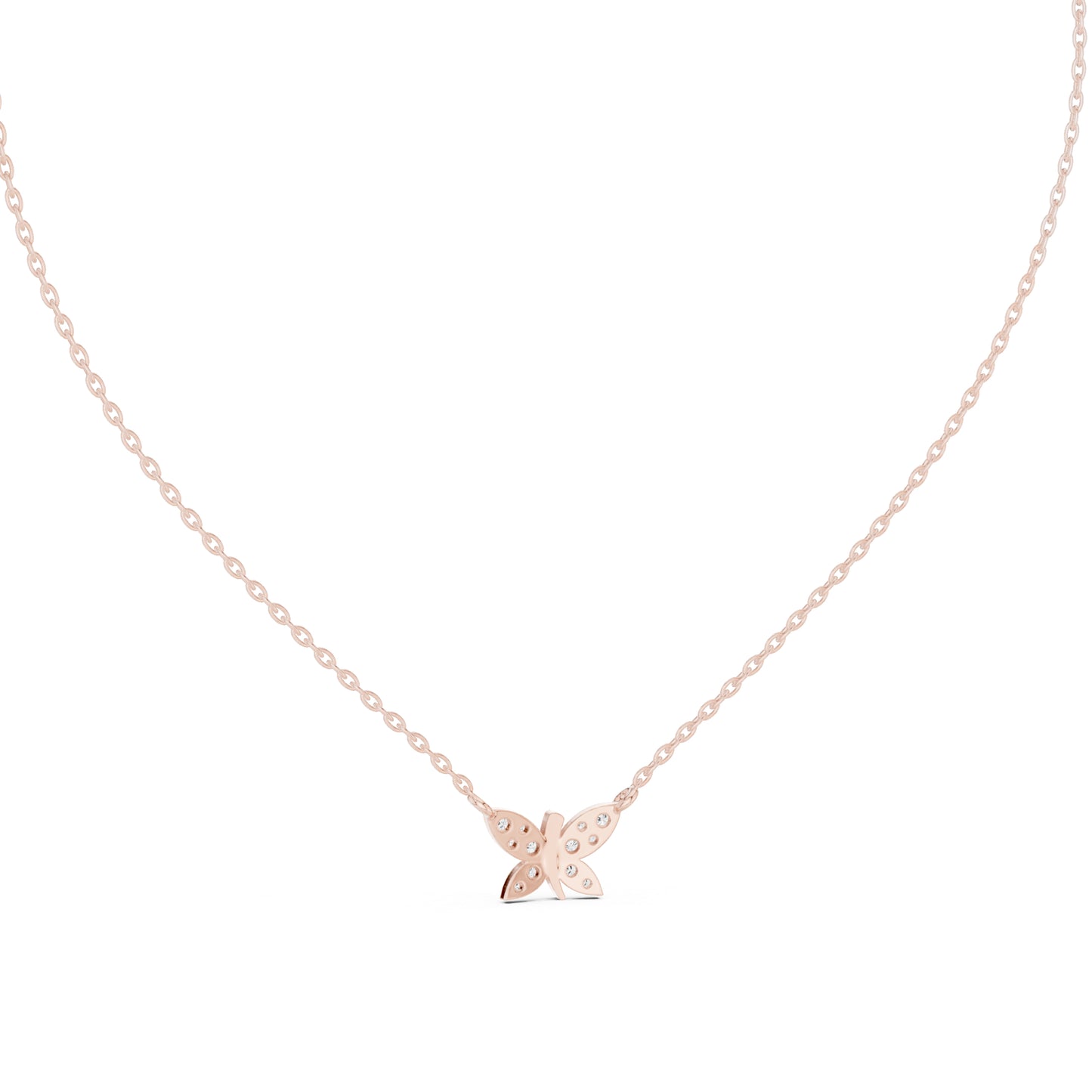 14K Rose Gold Round Lab-Grown Diamond Pendant for Women | Party Wear | Pure Carat