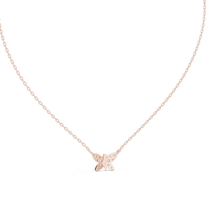 14K Rose Gold Round Lab-Grown Diamond Pendant for Women | Party Wear | Pure Carat