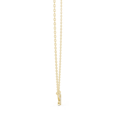 14K Rose Gold Round Lab-Grown Diamond Pendant for Women | Party Wear | Pure Carat