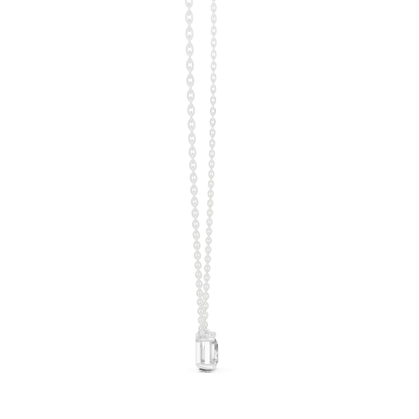 14K Yellow Gold Emerald & Pear Lab-Grown Diamond Pendant for Women | Bridal Wear | Pure Carat