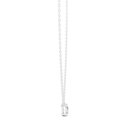 14K Yellow Gold Emerald & Pear Lab-Grown Diamond Pendant for Women | Bridal Wear | Pure Carat