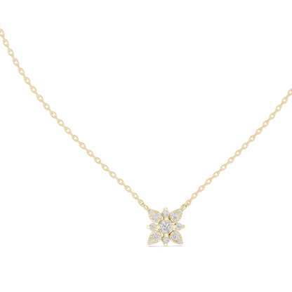 18K Yellow Gold Round Lab-Grown Diamond Pendant for Women | Anniversary Gift | Pure Carat