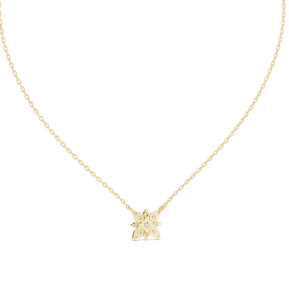 18K Yellow Gold Round Lab-Grown Diamond Pendant for Women | Anniversary Gift | Pure Carat