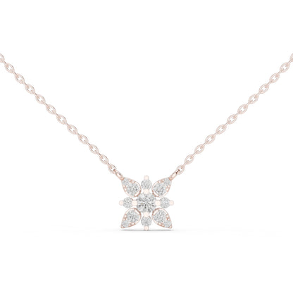 18K Yellow Gold Round Lab-Grown Diamond Pendant for Women | Anniversary Gift | Pure Carat