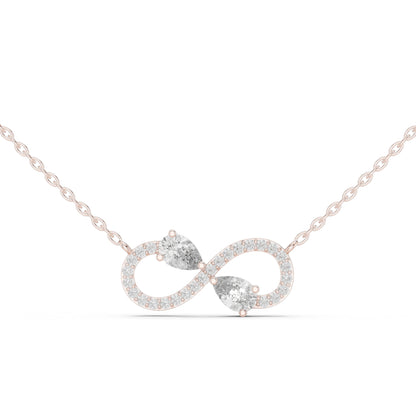 14K Yellow Gold Pear & Round Lab-Grown Diamond Pendant for Women | Party Wear | Pure Carat