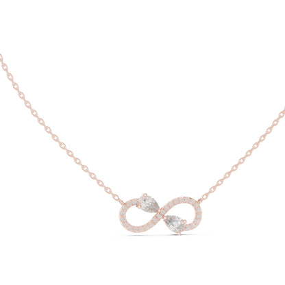 14K Yellow Gold Pear & Round Lab-Grown Diamond Pendant for Women | Party Wear | Pure Carat