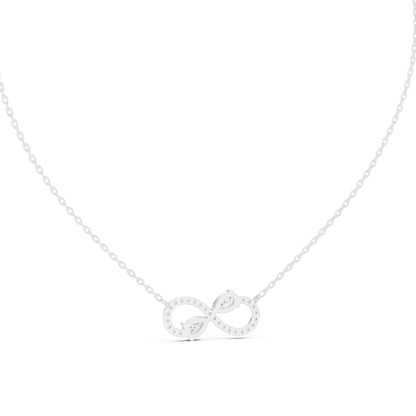 14K Yellow Gold Pear & Round Lab-Grown Diamond Pendant for Women | Party Wear | Pure Carat