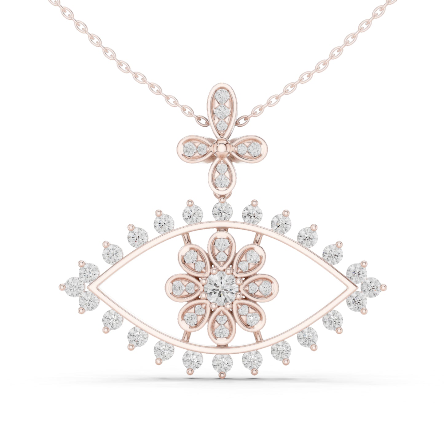 14K Yellow Gold Round Lab-Grown Diamond Pendant for Women | Office Wear | Pure Carat