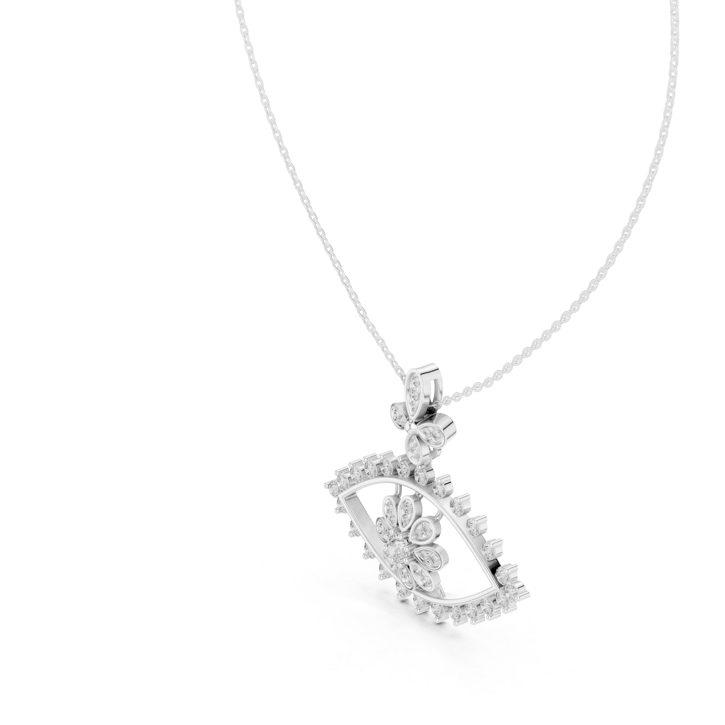 14K Yellow Gold Round Lab-Grown Diamond Pendant for Women | Office Wear | Pure Carat