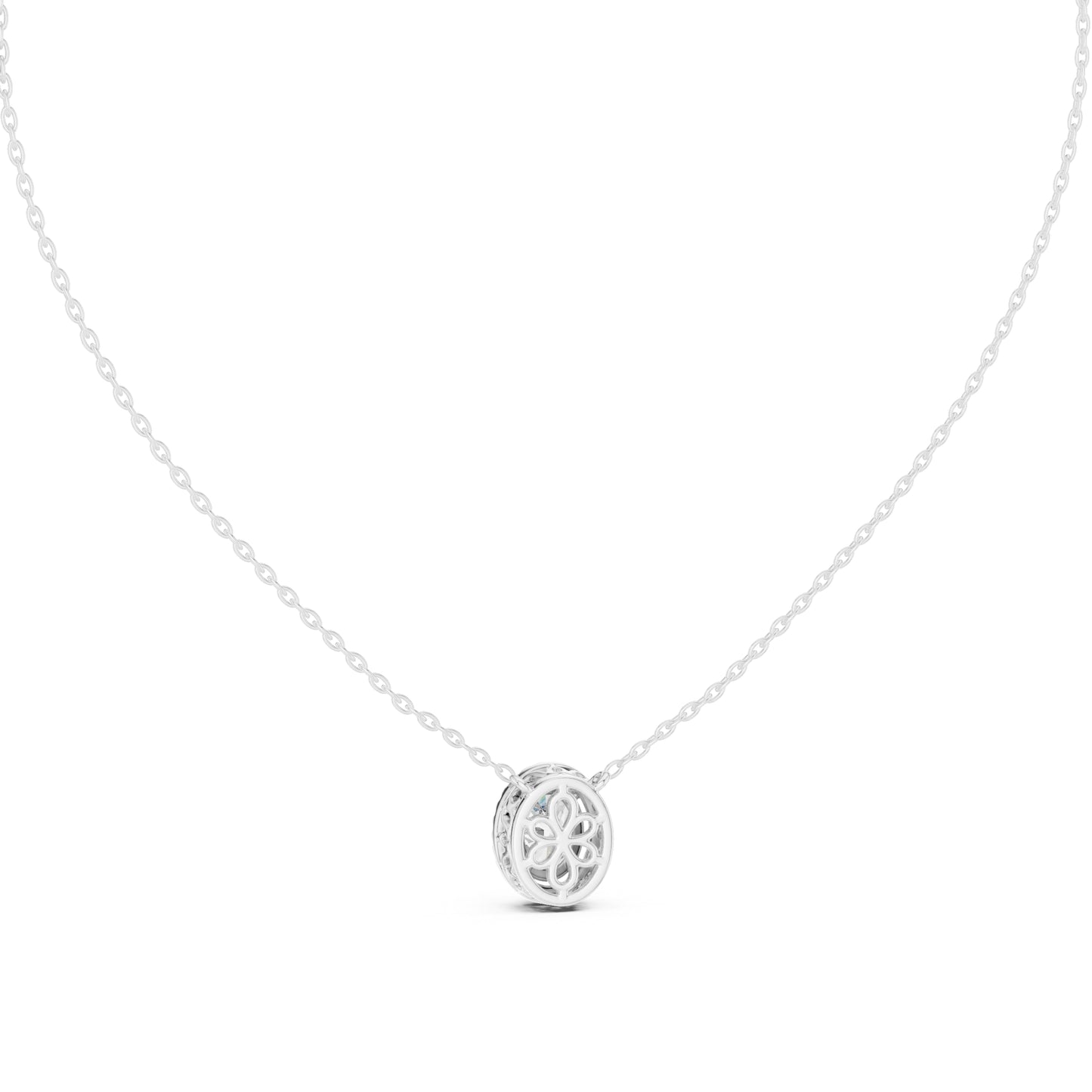 14K Yellow Gold Round & Oval Lab-Grown Diamond Pendant for Women | Engagement | Pure Carat