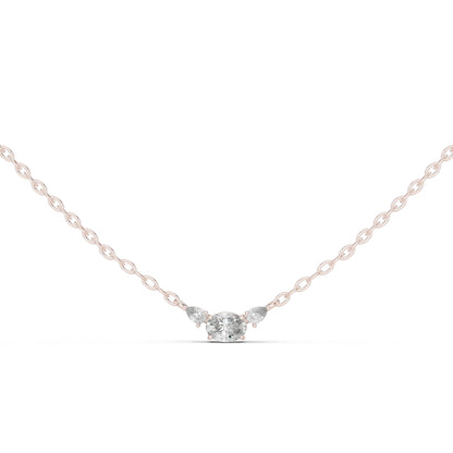 18K Yellow Gold Round Lab-Grown Diamond Pendant for Women | Party Wear | Pure Carat