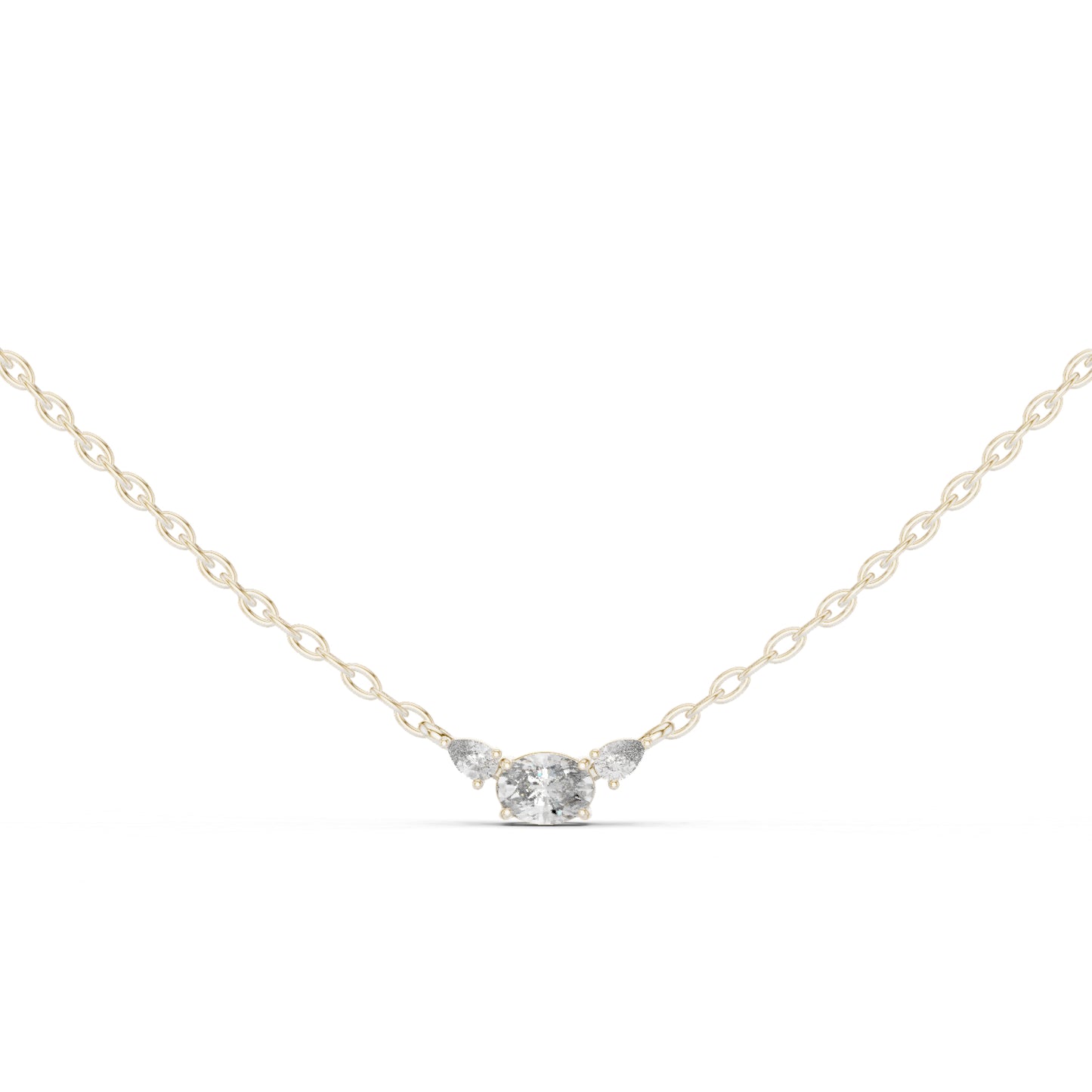 18K Yellow Gold Round Lab-Grown Diamond Pendant for Women | Party Wear | Pure Carat