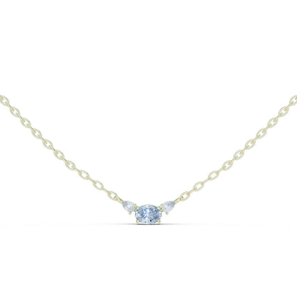 18K Yellow Gold Round Lab-Grown Diamond Pendant for Women | Party Wear | Pure Carat