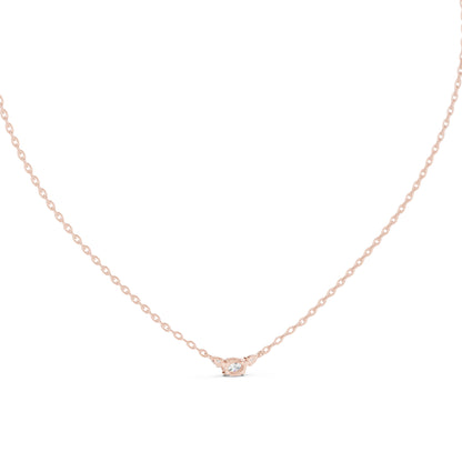 18K Yellow Gold Round Lab-Grown Diamond Pendant for Women | Party Wear | Pure Carat