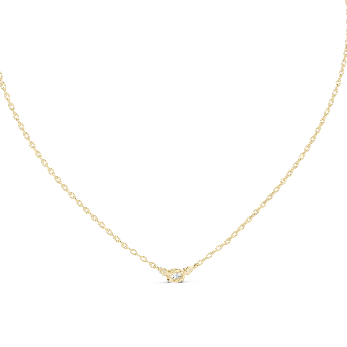 18K Yellow Gold Round Lab-Grown Diamond Pendant for Women | Party Wear | Pure Carat