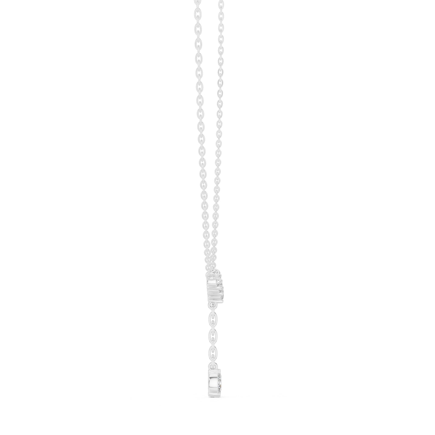 14K Rose Gold Marquise & Round Lab-Grown Diamond Pendant for Women | Wedding Wear | Pure Carat