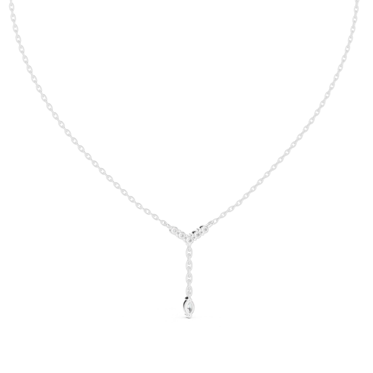 14K Rose Gold Marquise & Round Lab-Grown Diamond Pendant for Women | Wedding Wear | Pure Carat