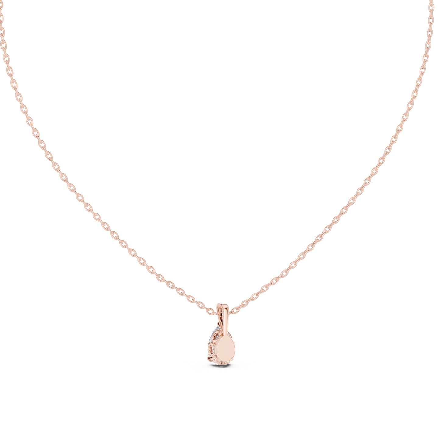 18K Yellow Gold Pear Lab-Grown Diamond Pendant for Women | Party Wear | Pure Carat