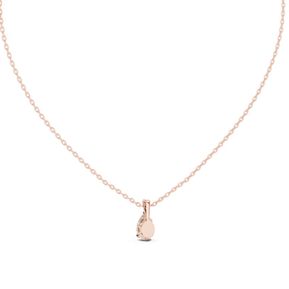 18K Yellow Gold Pear Lab-Grown Diamond Pendant for Women | Party Wear | Pure Carat