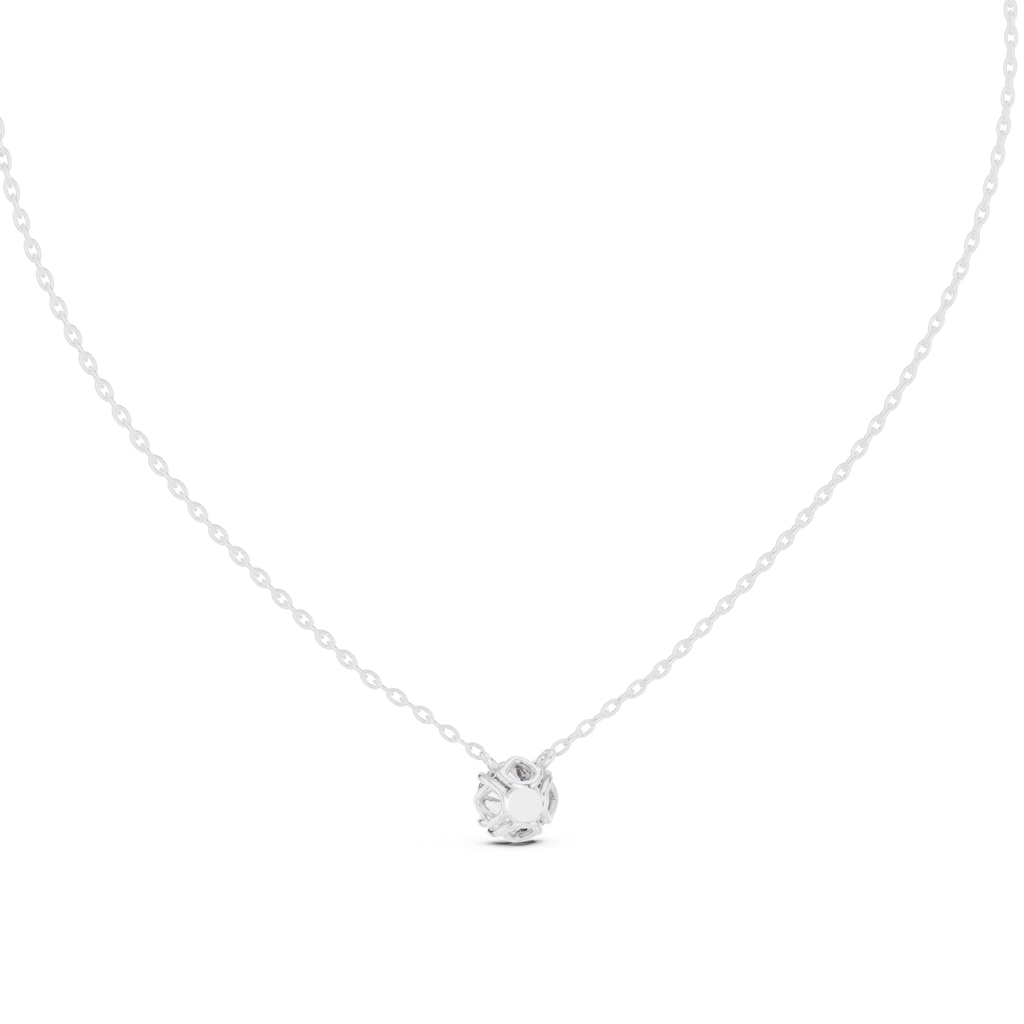 14K Yellow Gold Round Lab-Grown Diamond Pendant for Women | Engagement | Pure Carat