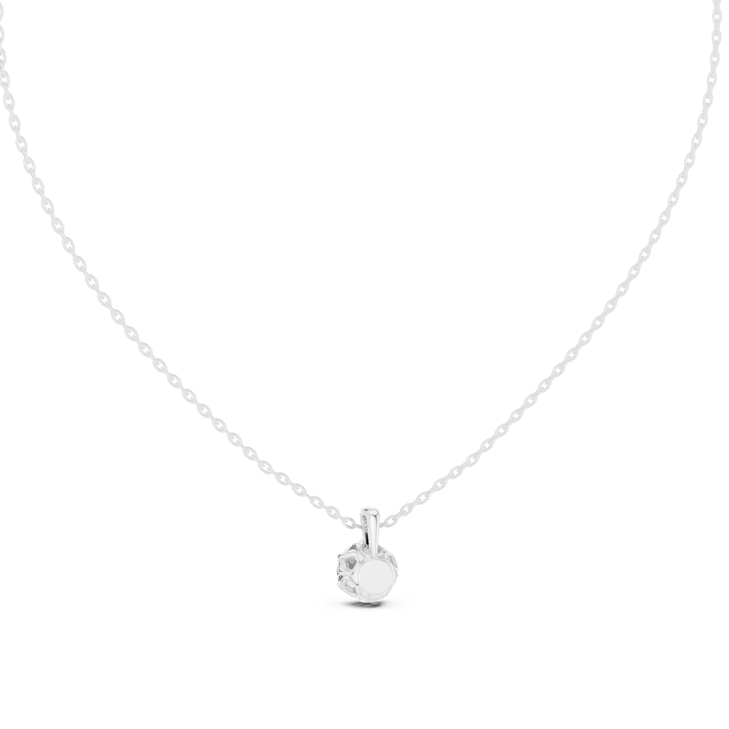 14K Rose Gold Round Lab-Grown Diamond Pendant for Women | Office Wear | Pure Carat