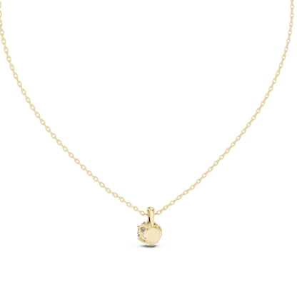 14K Rose Gold Round Lab-Grown Diamond Pendant for Women | Office Wear | Pure Carat