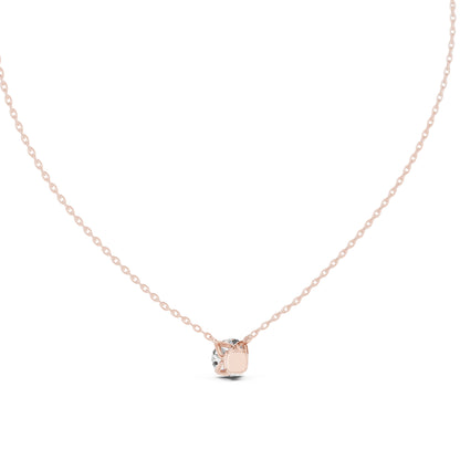 18K White Gold Round Lab-Grown Diamond Pendant for Women | Party Wear | Pure Carat