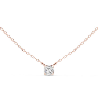 14K Yellow Gold Round Lab-Grown Diamond Pendant for Women | Everyday Wear | Pure Carat