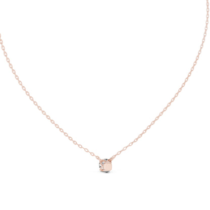 14K Yellow Gold Round Lab-Grown Diamond Pendant for Women | Everyday Wear | Pure Carat