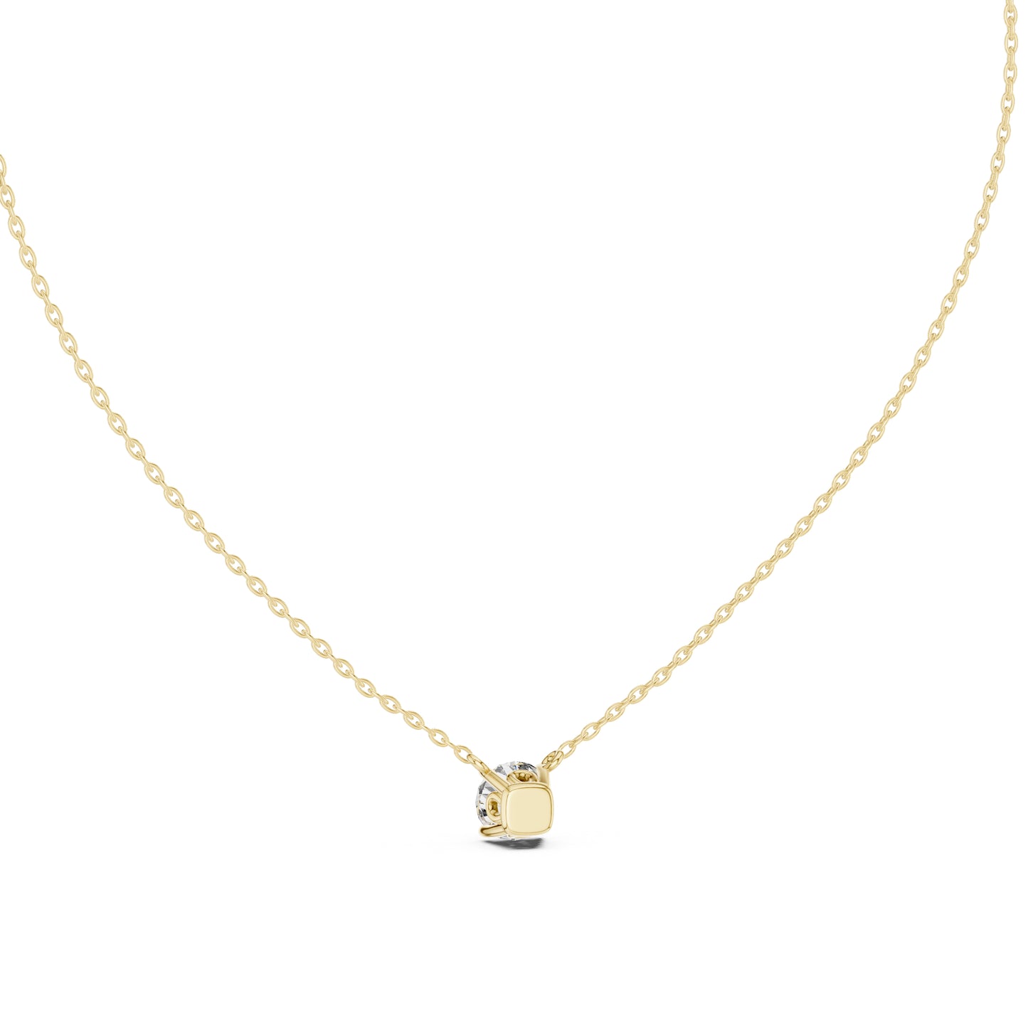 18K Rose Gold Round Lab-Grown Diamond Pendant for Women | Bridal Wear | Pure Carat